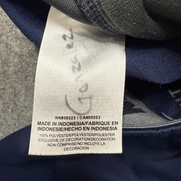 Nike Training Pants Men Small Blue Gray Fleece 29" Ripcord Adjustable Leg 535695 - Picture 6 of 16